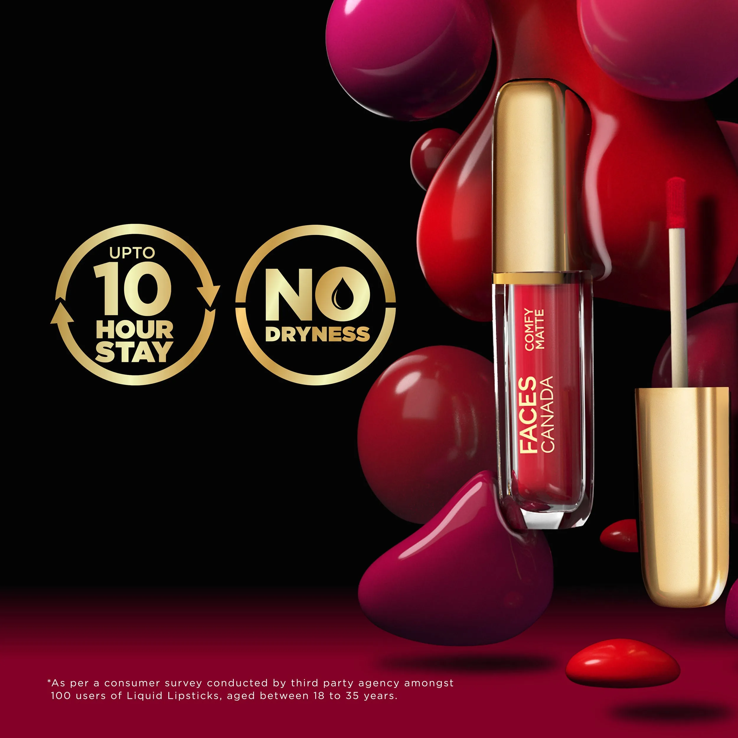 Faces Canada Comfy Matte Mini Lip Color | Comfortable 10 Hours Longstay | Matte Finish | With Natural Oils | For The Win 08 (1.2 ml) - Exclusively Only On Purplle