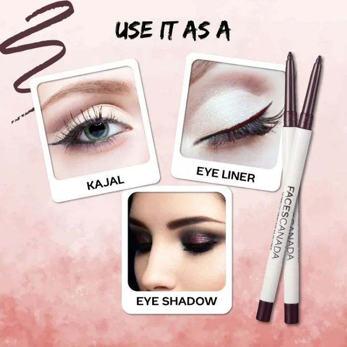 Faces Canada UltimePro Twist Eye Kajal Liner Plum 04 (0.35 g)