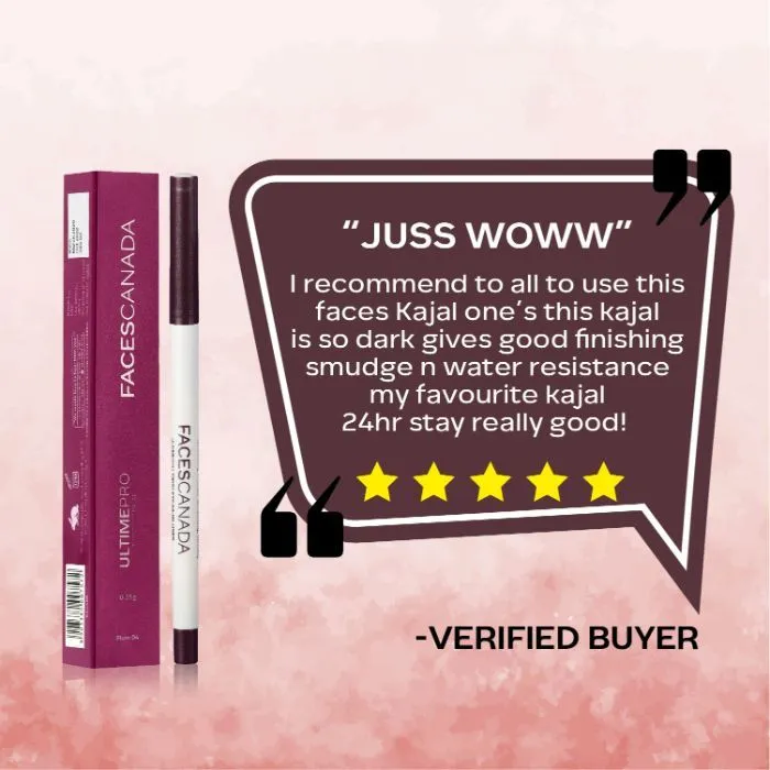 Faces Canada UltimePro Twist Eye Kajal Liner Plum 04 (0.35 g)