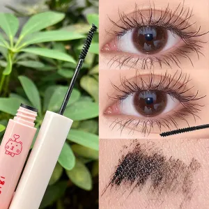 Flytonn 1 Pcs Curling Mascara Ultra-fine Small Brush Head Mascara Slim and Thick Curling Anti-sweat Non-smudge Curling Mascara Comestics