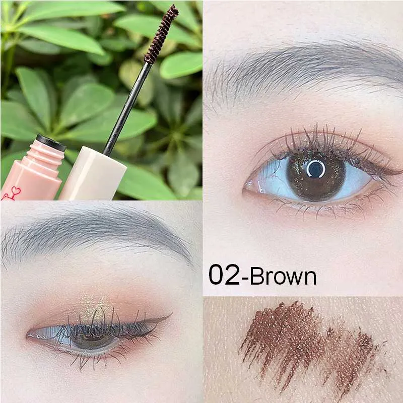 Flytonn 1 Pcs Curling Mascara Ultra-fine Small Brush Head Mascara Slim and Thick Curling Anti-sweat Non-smudge Curling Mascara Comestics