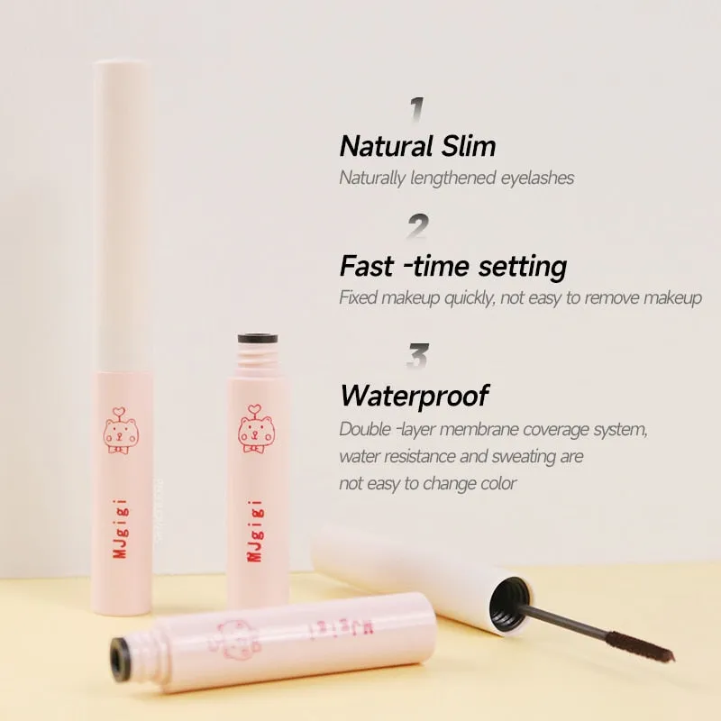 Flytonn 1 Pcs Curling Mascara Ultra-fine Small Brush Head Mascara Slim and Thick Curling Anti-sweat Non-smudge Curling Mascara Comestics