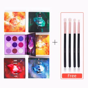 Gemstone Collection Infinity Eyeshadow Palettes plus Blending brush set
