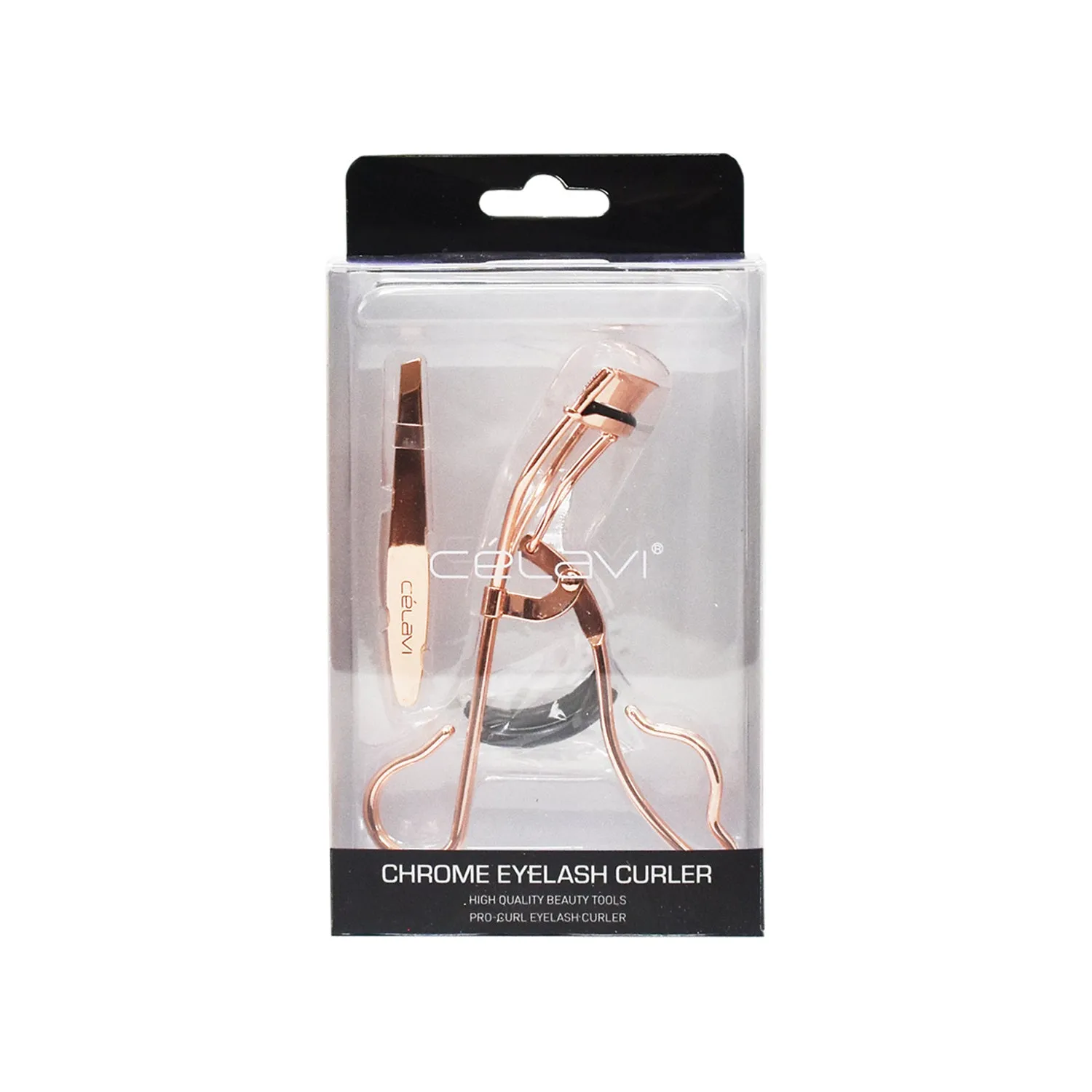 Gold Eyelash Curler & Tweezer Duo