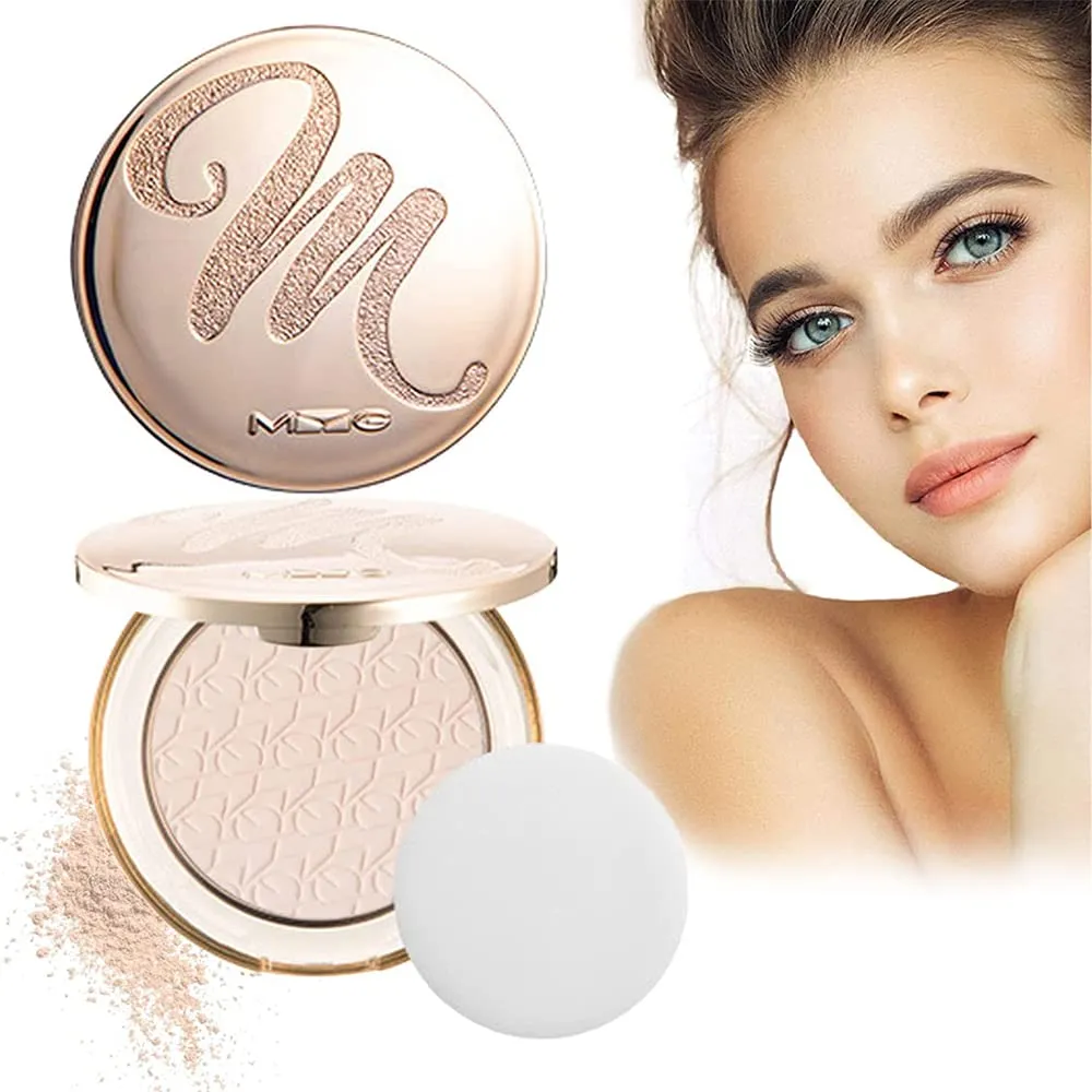 Golden Diamond Face Powder, Golden Face Powder, Diamond Face Powder, Oil Control Face Pressed Powder, Long Lasting Waterproof Oil Control Face Powder Setting Powder (#3 Natural Color)