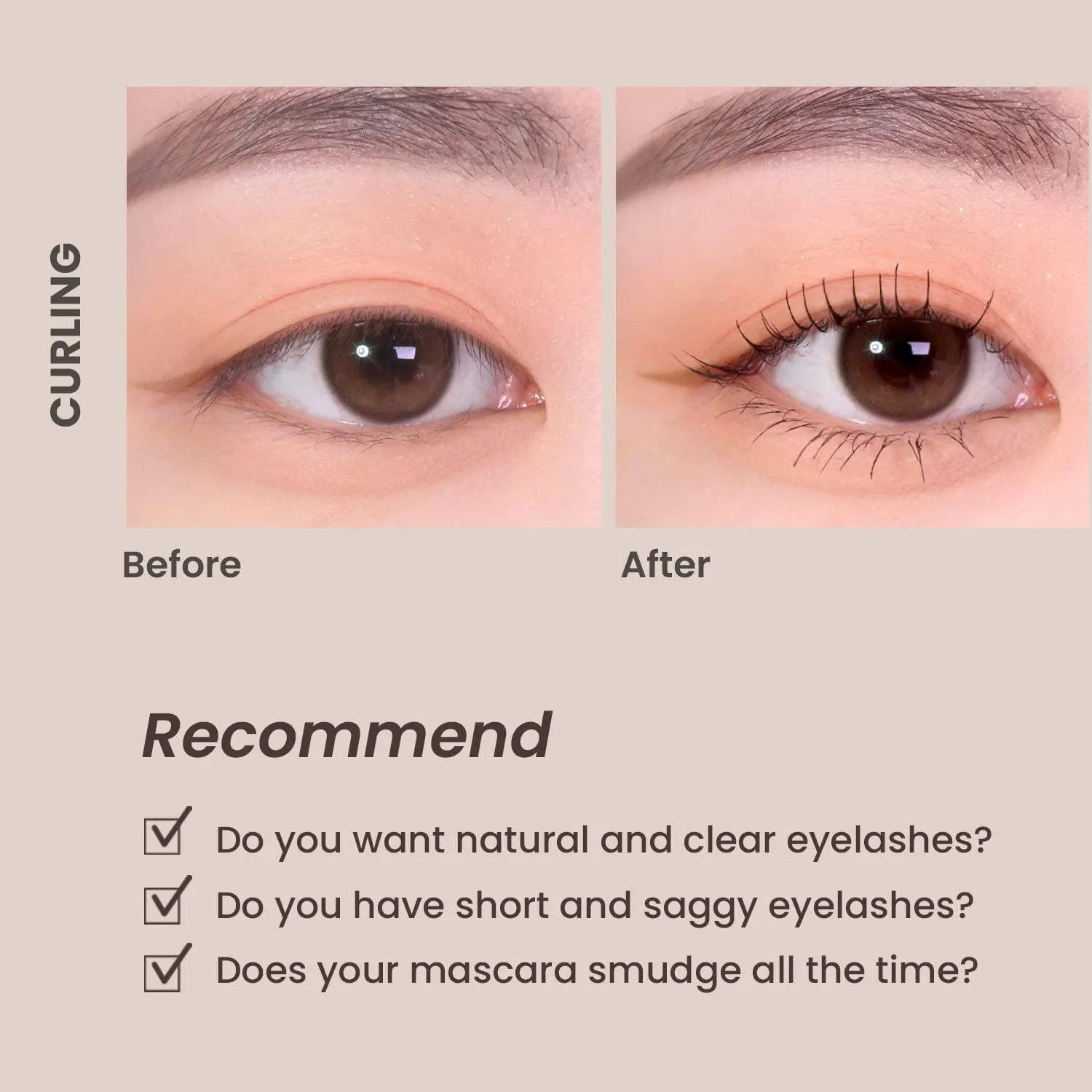 Heimish Dailism Smudge Stop Mascara, Curling, 9g