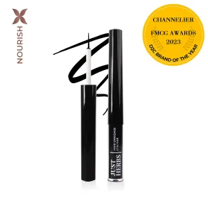 Herb-Enriched Waterproof Eyeliner Organic with Jojoba Oil & Vitamin E -  Deep Black