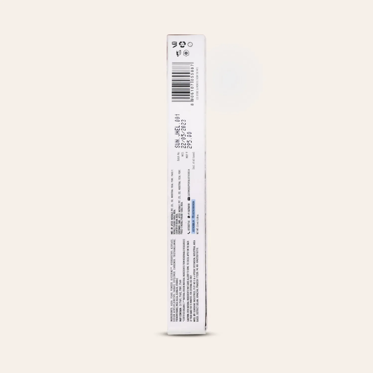Herb-Enriched Waterproof Eyeliner Organic with Jojoba Oil & Vitamin E - Emerald Green