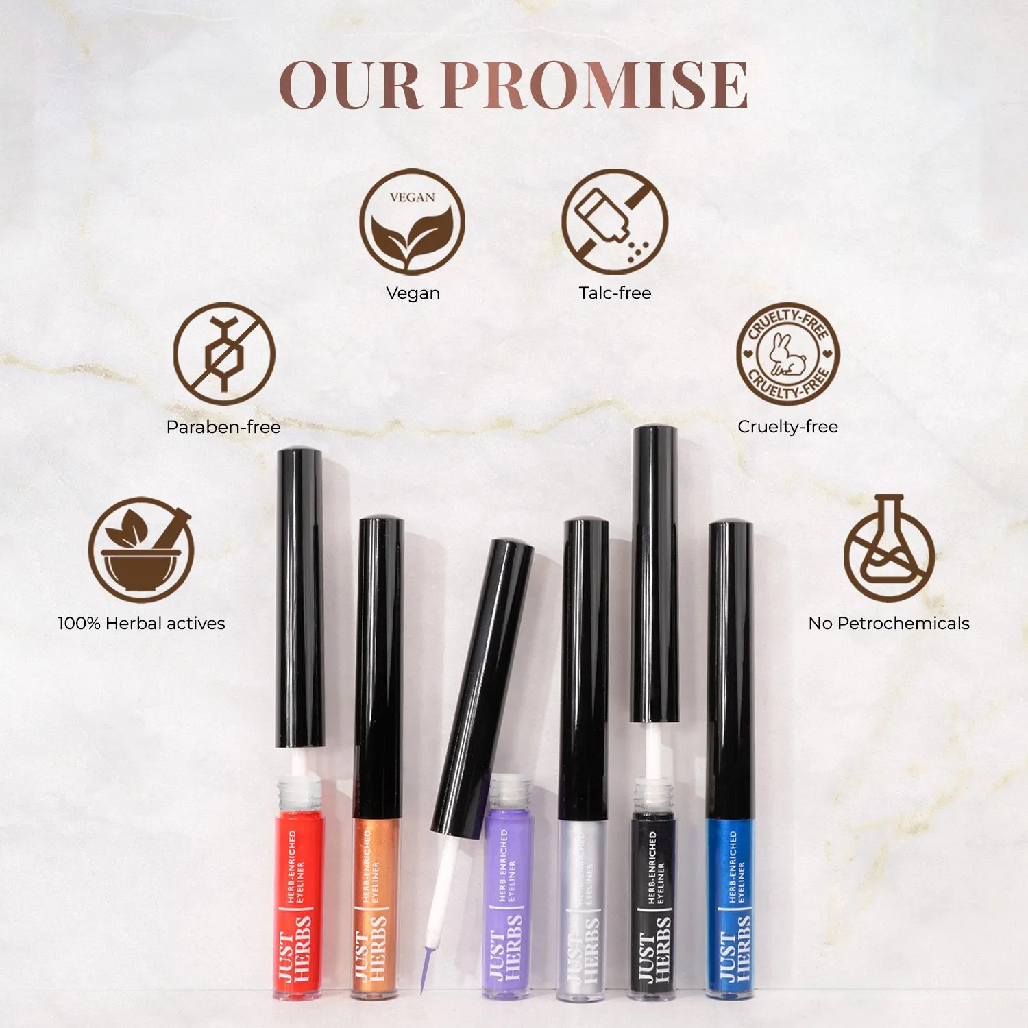 Herb-Enriched Waterproof Eyeliner Organic with Jojoba Oil & Vitamin E - Emerald Green