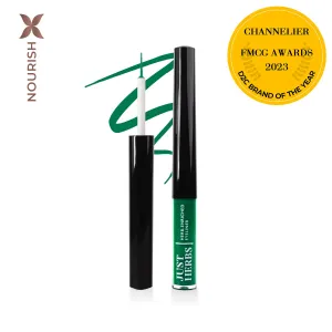 Herb-Enriched Waterproof Eyeliner Organic with Jojoba Oil & Vitamin E - Emerald Green