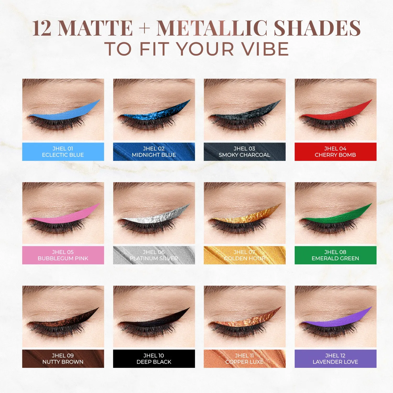 Herb-Enriched Waterproof Eyeliner with Jojoba Oil & Vitamin E