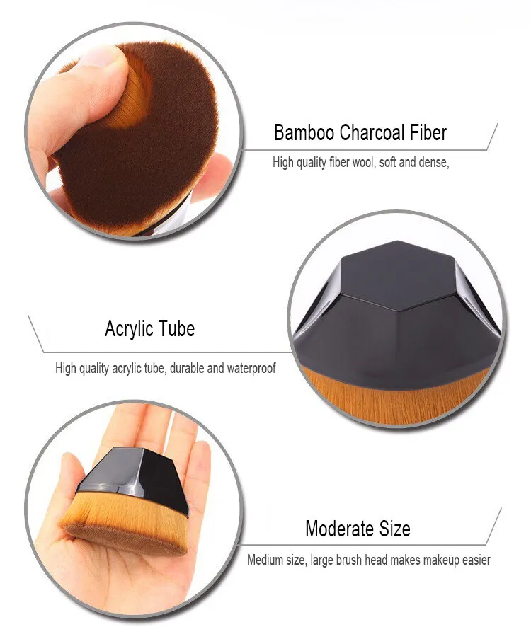 Hexagon Makeup Brushes For Foundation