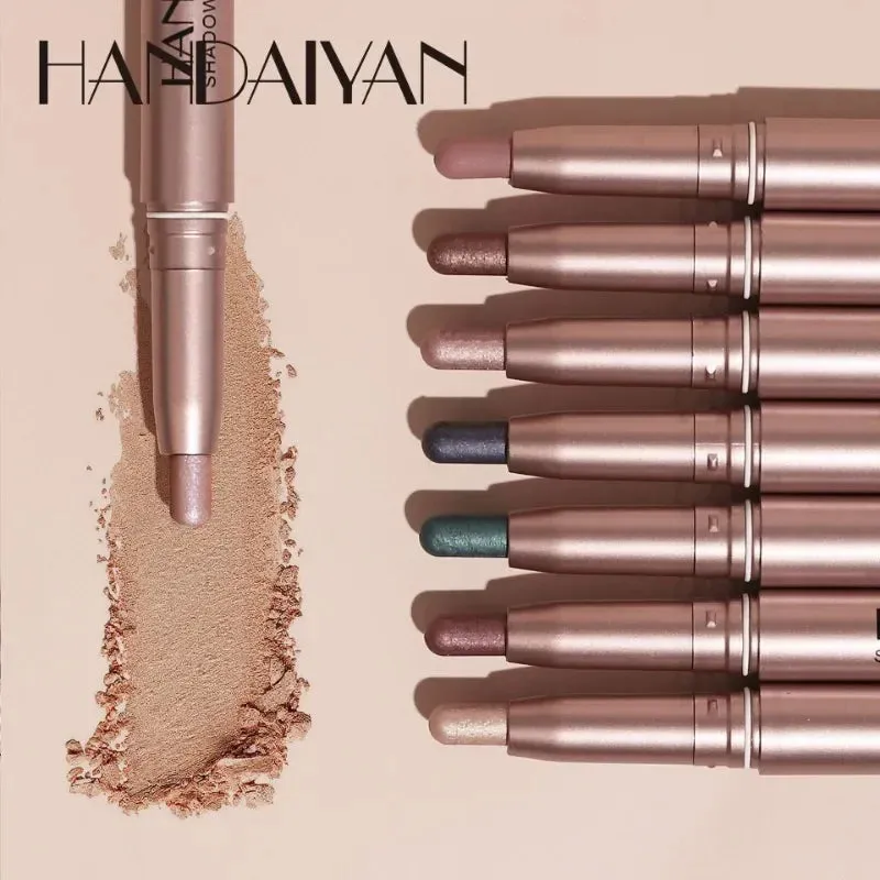High-Gloss Pearlescent Eyeshadow Sticks: Waterproof Color Collection