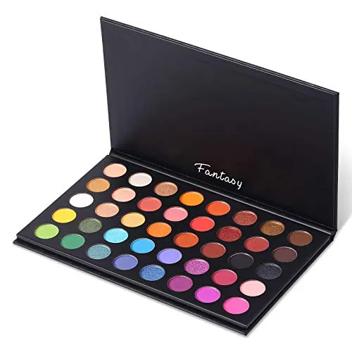 Highly Pigmented Eye Makeup Palette , Matte Shimmer Metallic Eyeshadow Pallet Long Lasting Blendable Natural Colors Make Up Eye Shadows Cosmetics Gift Kit