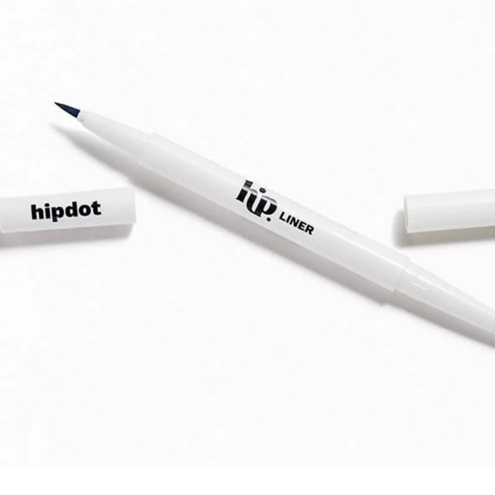 HipDot Double Ended Liquid & kohl EyeLiner In Muddy Brown | Full-size