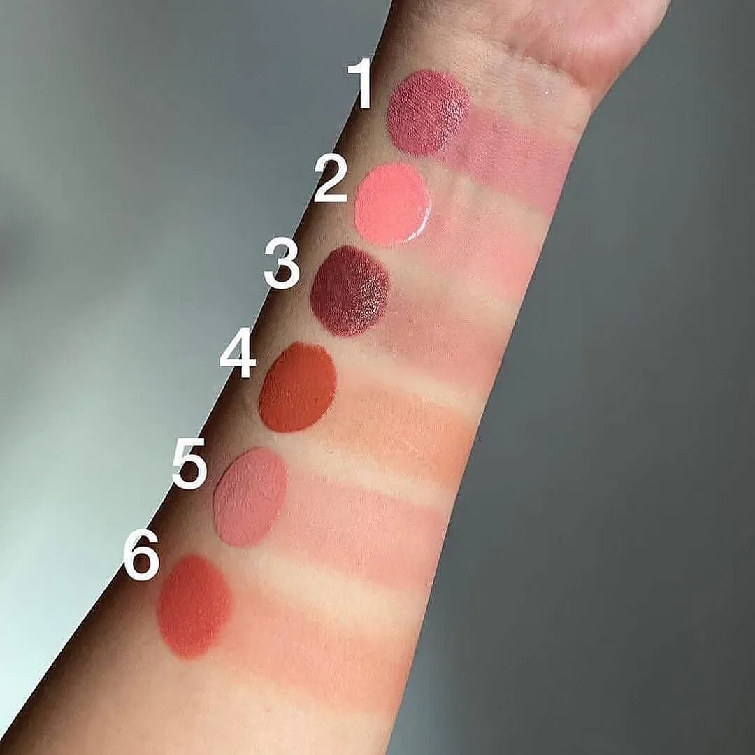 Hudamoji - 6 Color Creamy Soft Liquid Blush