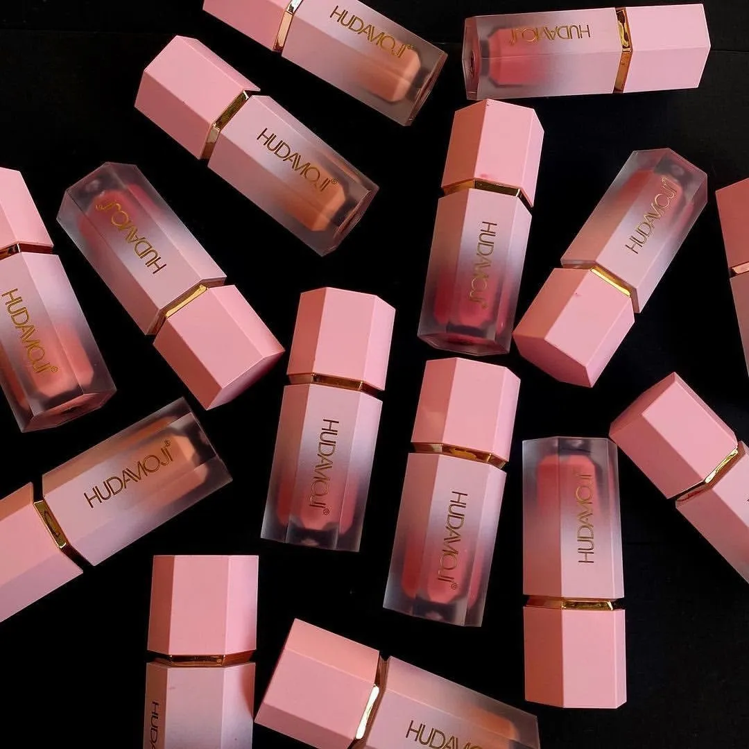 Hudamoji Air Cushion Blush Creamy Liquid Cheek Blush with Sponge