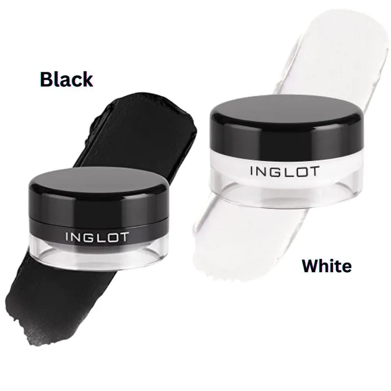 Inglot AMC Eyeliner Gel Black   White Color Combo