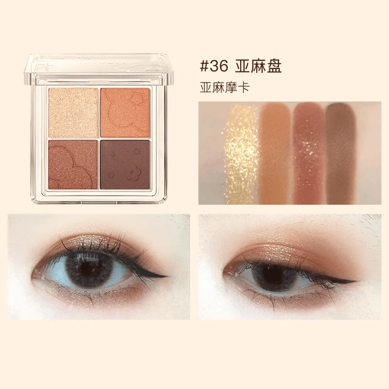 Judydoll 4 Shades Eyeshadow Palette for Beginners JD038