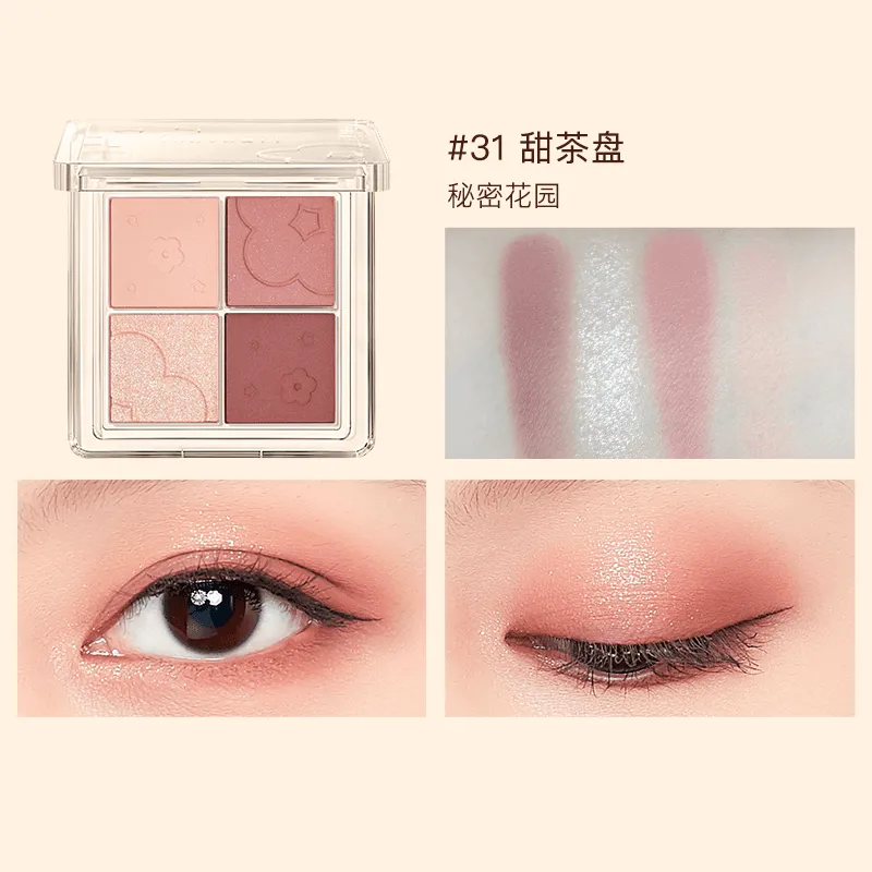 Judydoll 4 Shades Eyeshadow Palette for Beginners JD038