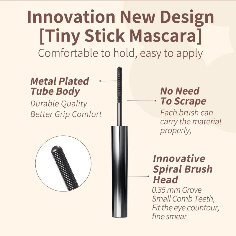 Judydoll Classic 3D Curling Straight Metal Pipe Waterproof Mascara #01 Black
