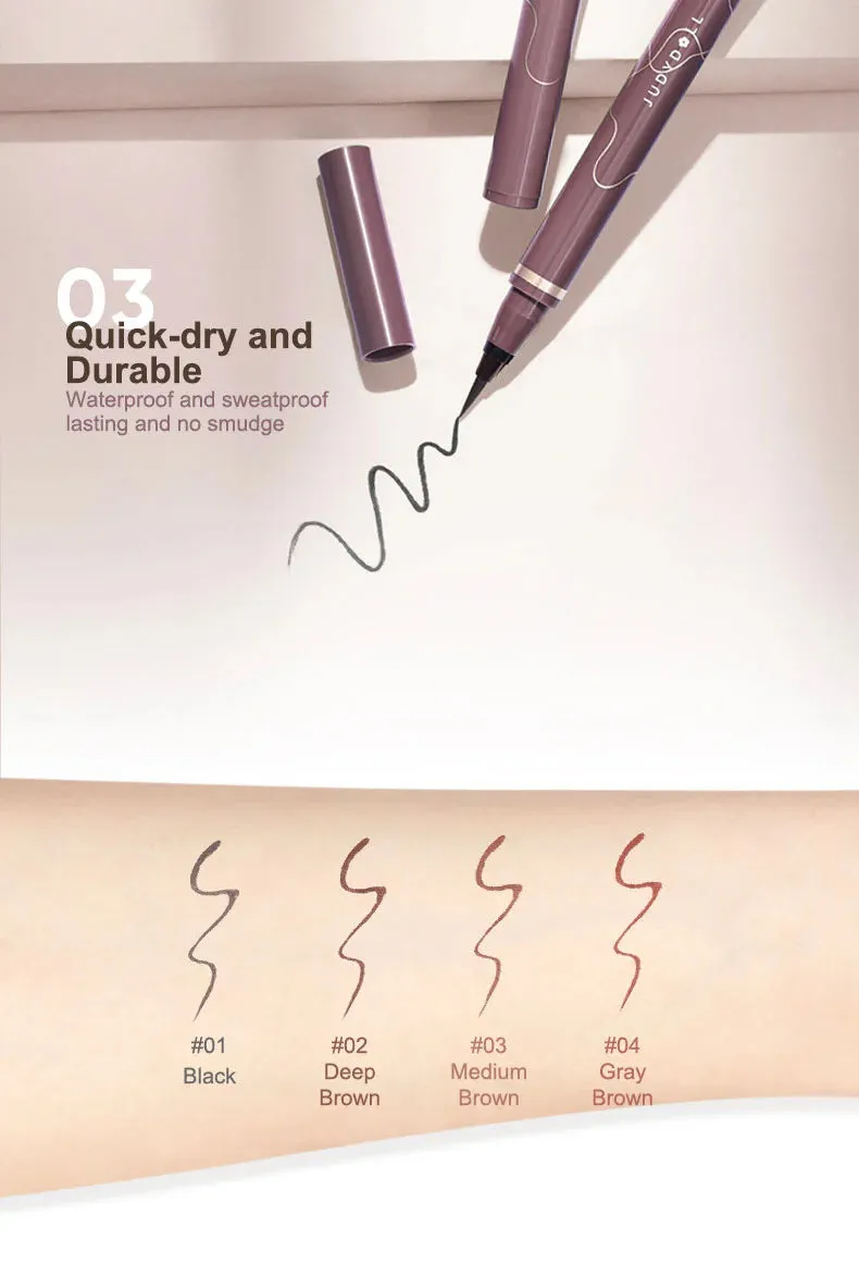 Judydoll - Ultra-Fine Liquid Eyeliner - 04 Gray Brown