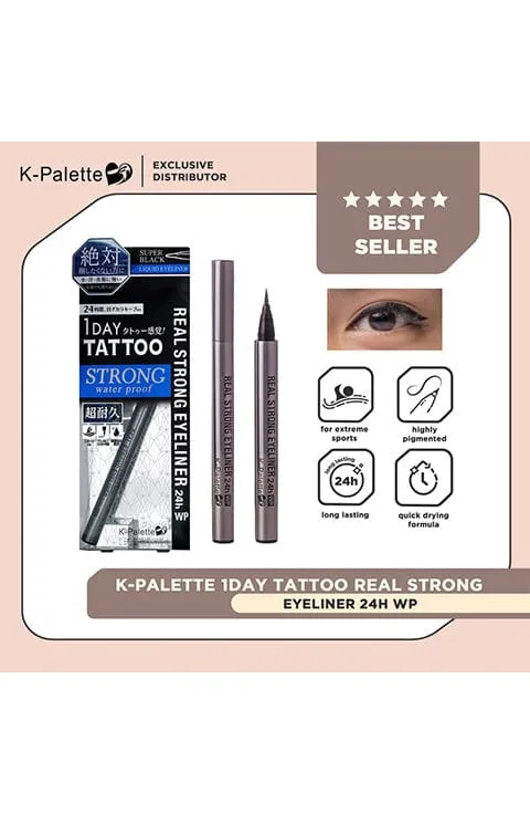 K-Palette - 1 Day Tattoo Real Strong Eyeliner 24H WP
