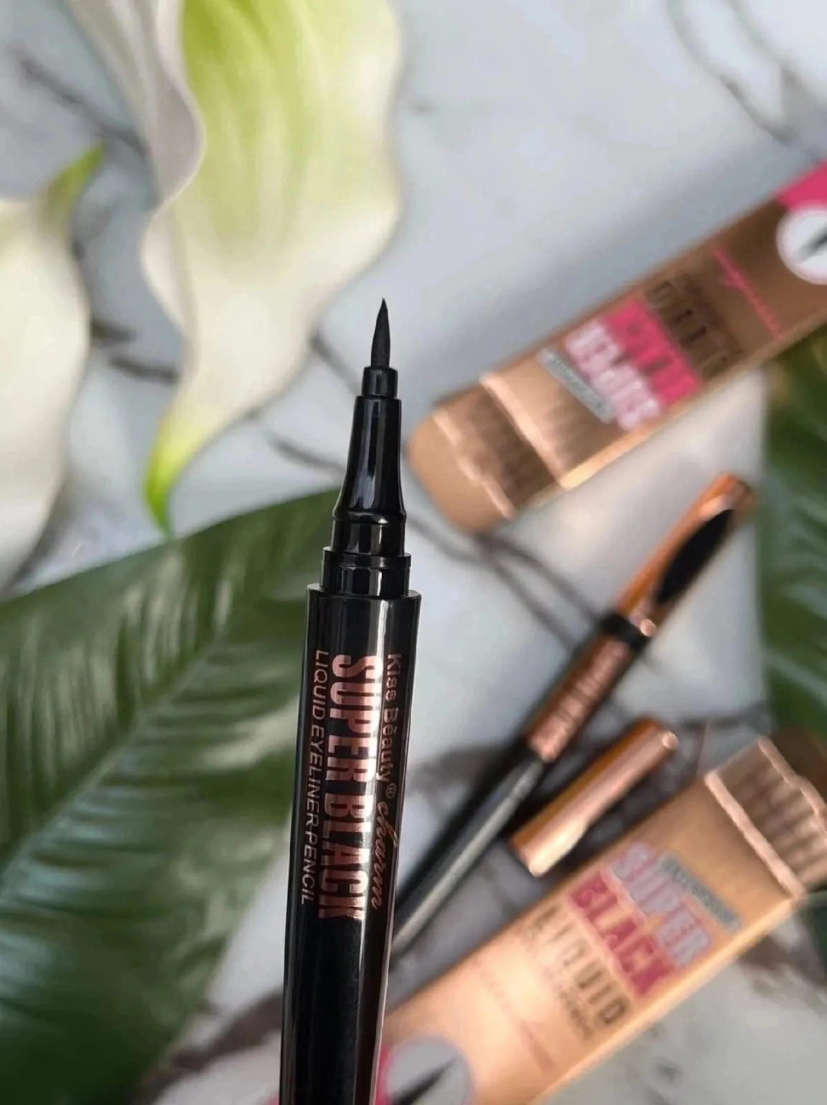 Kiss Beauty Super Black Liquid Eyeliner Pencil