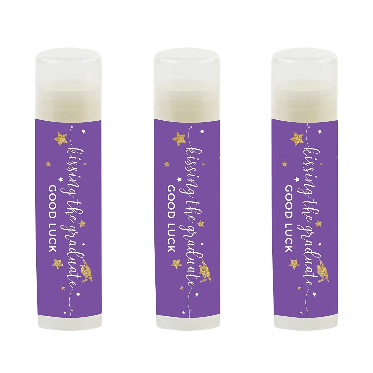 Kissing The Graduate Good Luck!  Lip Balm Favors