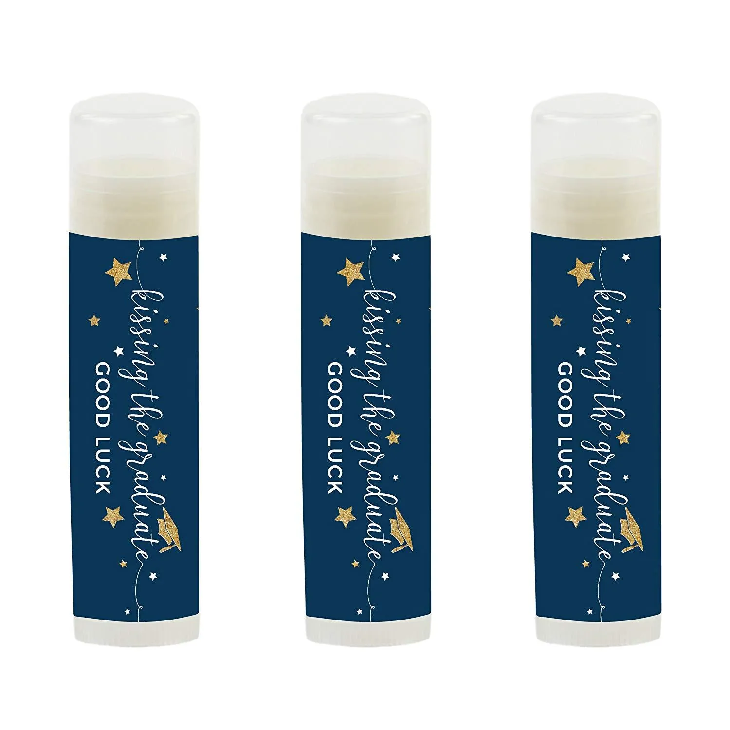 Kissing The Graduate Good Luck!  Lip Balm Favors