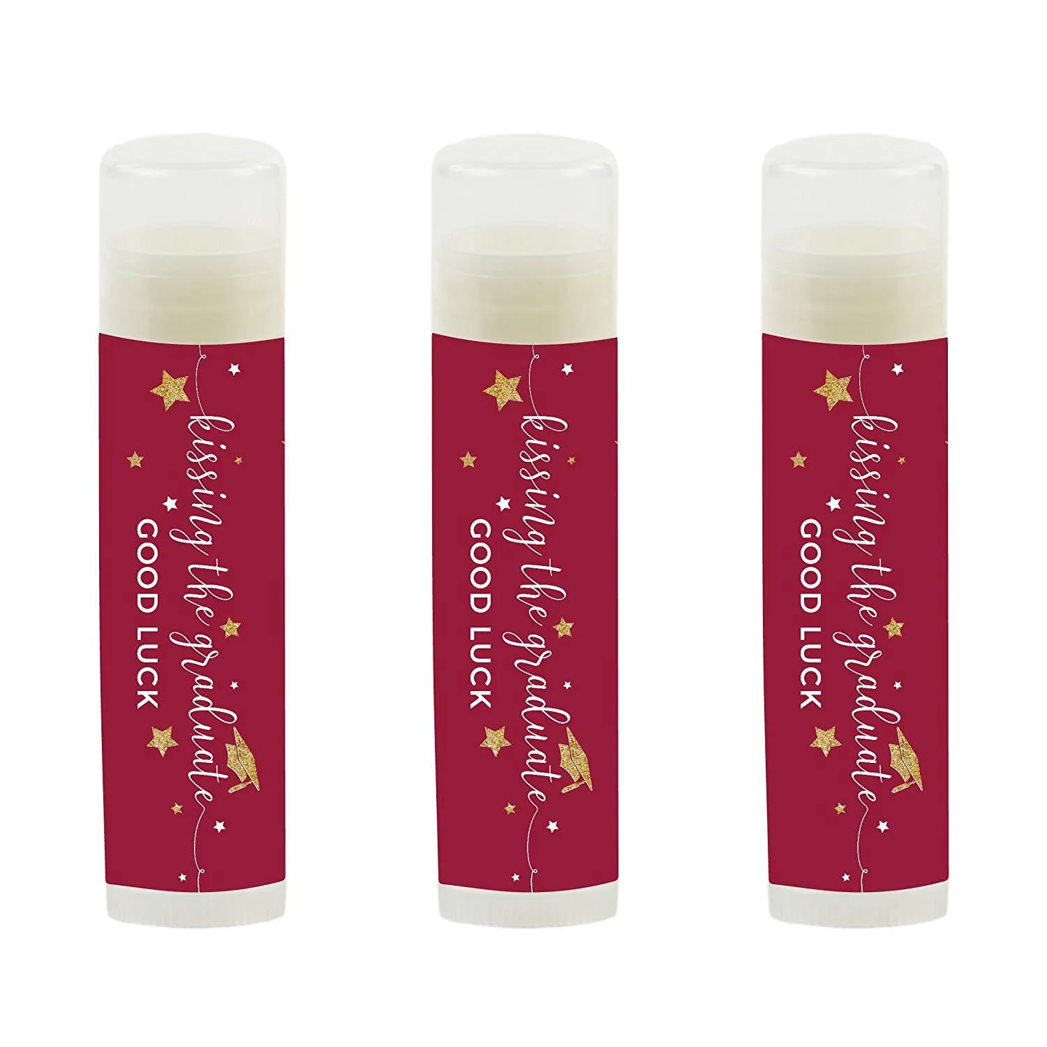 Kissing The Graduate Good Luck!  Lip Balm Favors