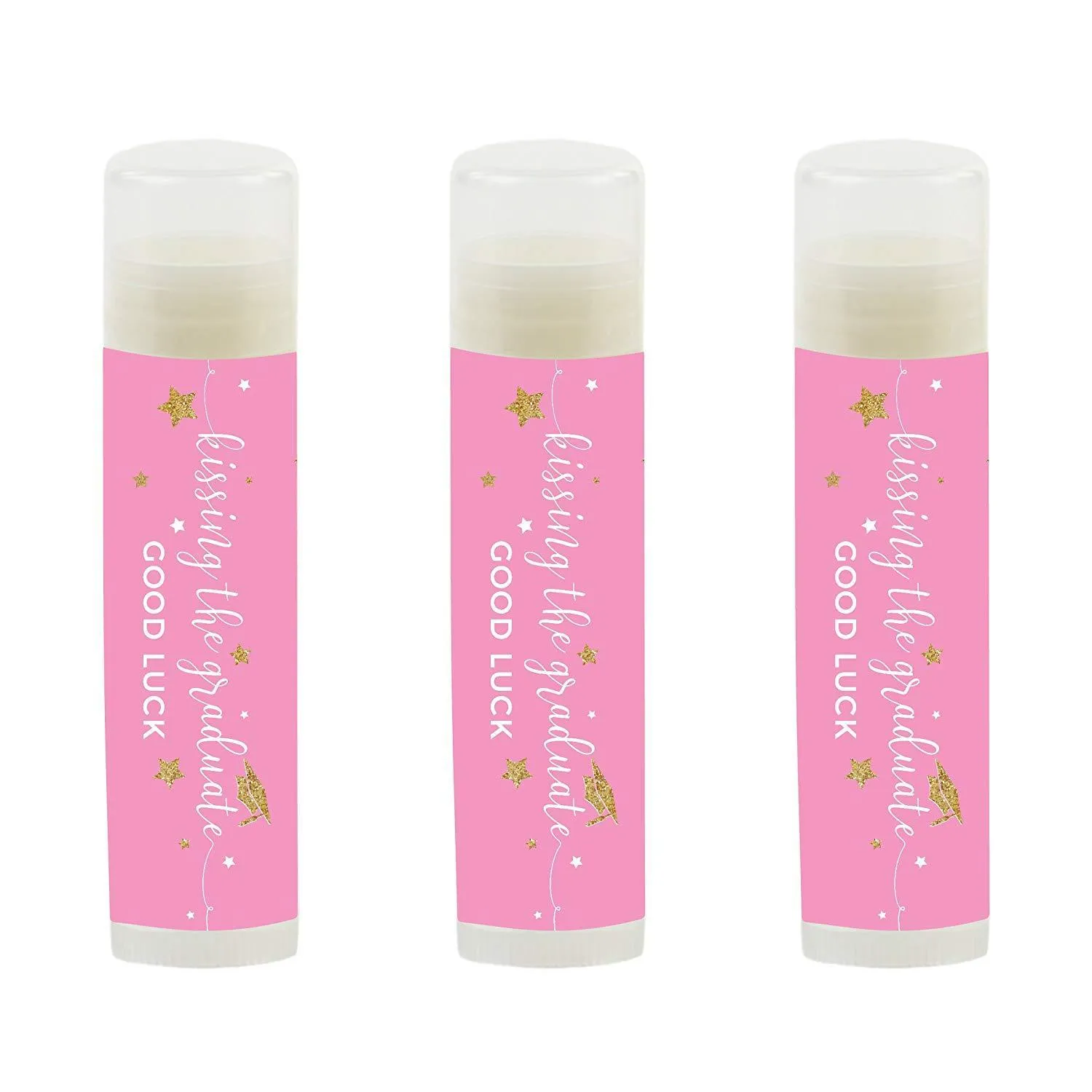 Kissing The Graduate Good Luck!  Lip Balm Favors