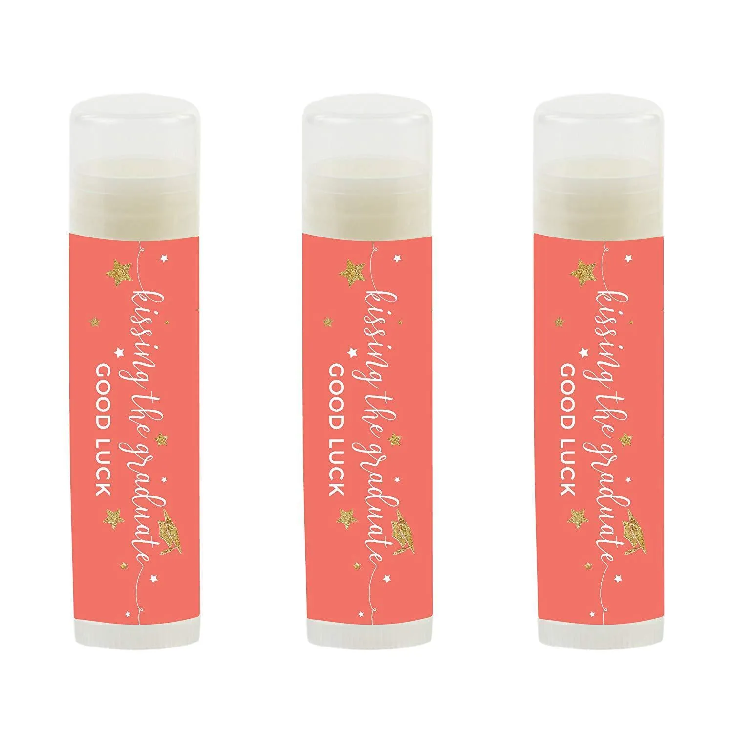 Kissing The Graduate Good Luck!  Lip Balm Favors