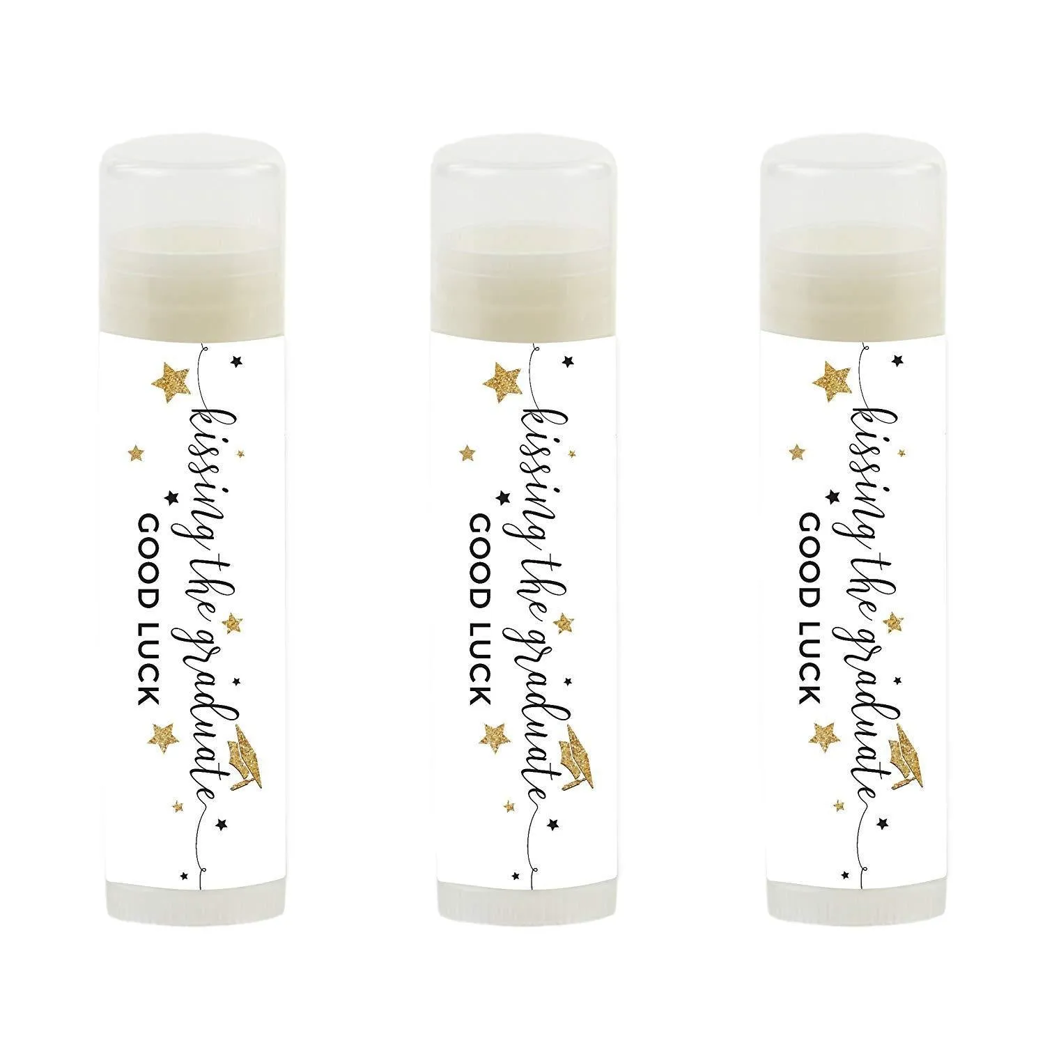 Kissing The Graduate Good Luck!  Lip Balm Favors