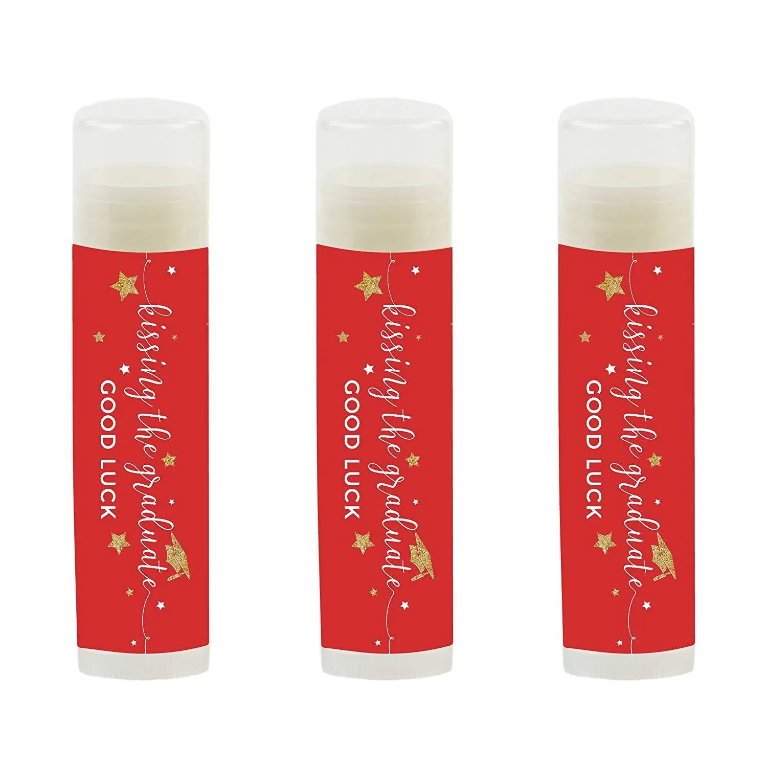 Kissing The Graduate Good Luck!  Lip Balm Favors