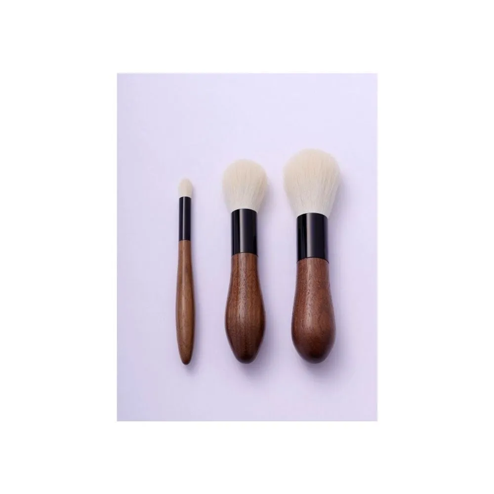 Koyomo Walnut Shibucha 3-Brush Set, Hana Series