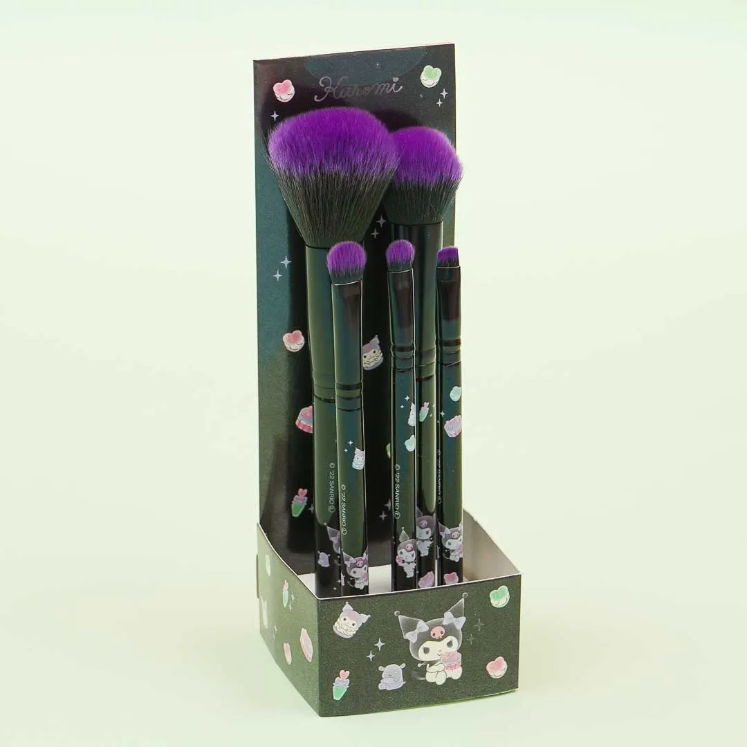 Kuromi Makeup Brush Set - 5 pcs