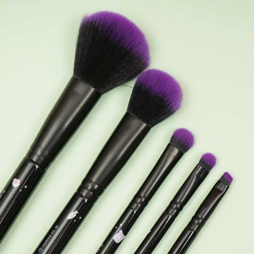 Kuromi Makeup Brush Set - 5 pcs
