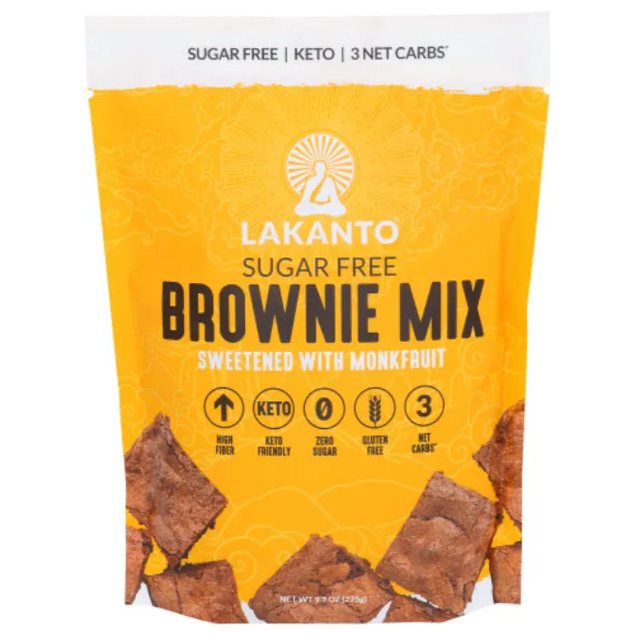 Lakanto - Brownie Mix, 9.71 Oz - Pack of 8
