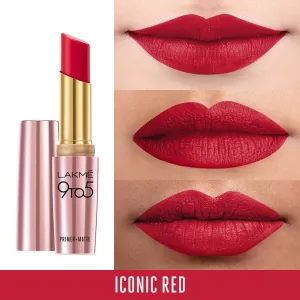 Lakme 9TO5 Primer   Matte Lip Color Iconic Red 3.6 g