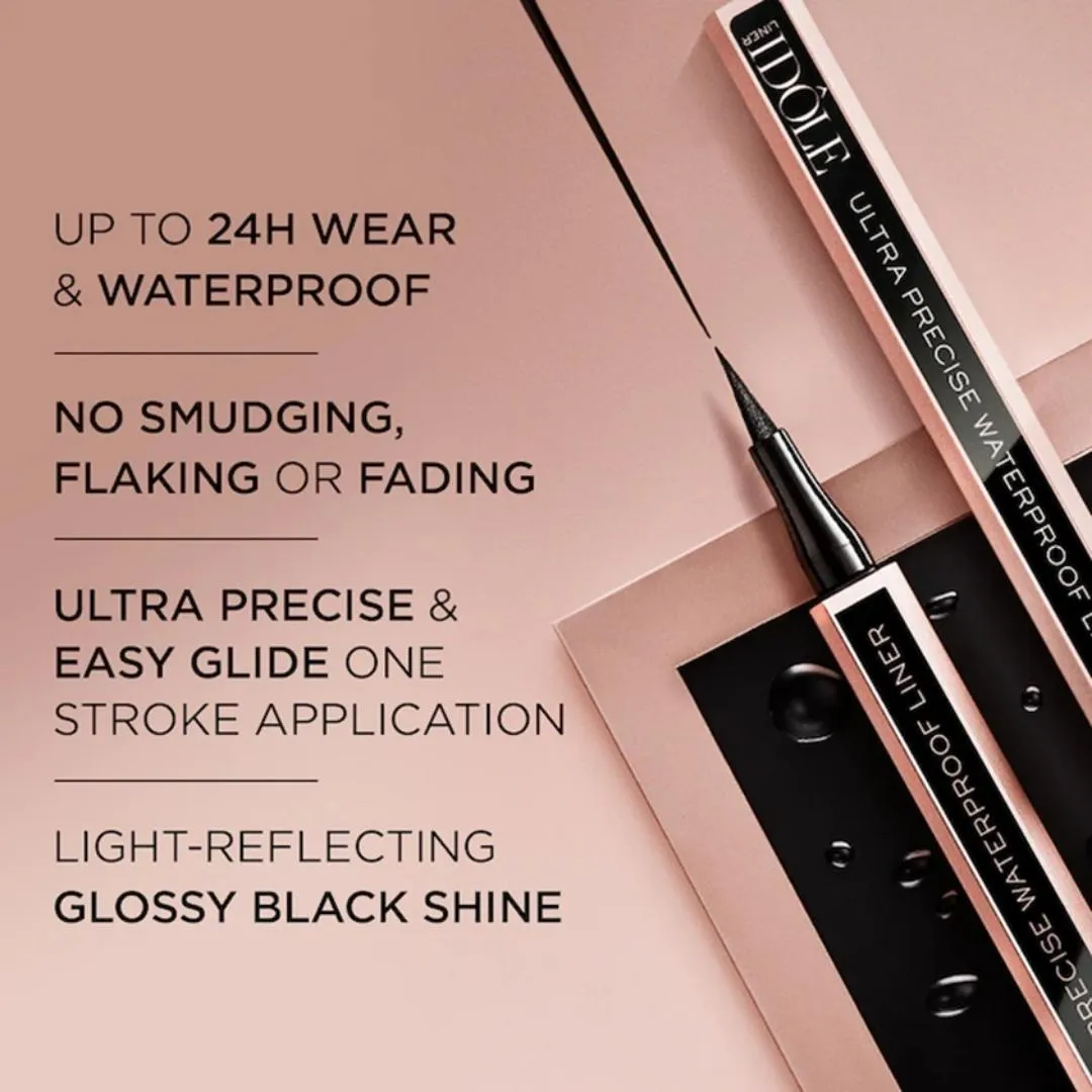 Lancôme Idôle Ultra-Precise Felt Tip Waterproof Liquid Eyeliner for 24Hr Smudge-Resistant Wear | 1 ml