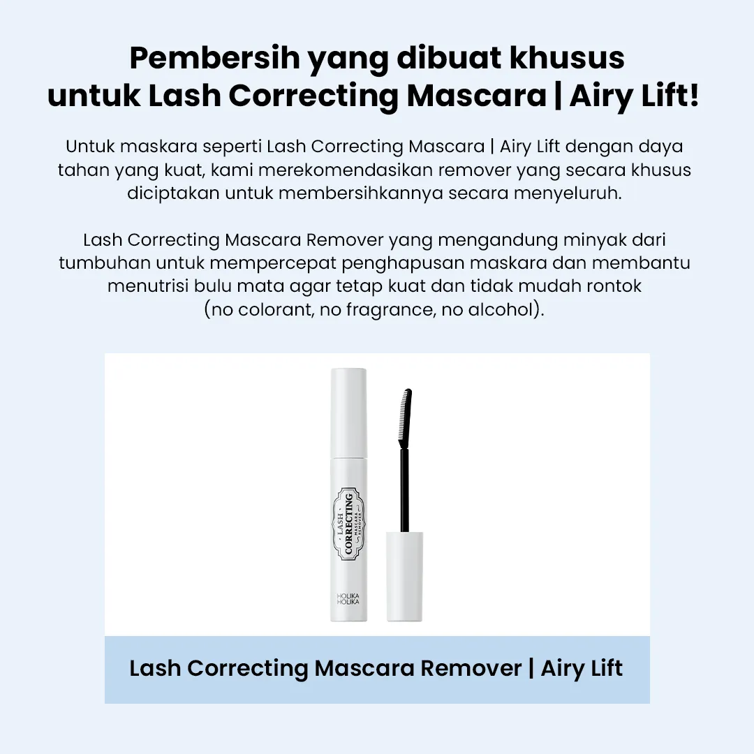 Lash Correcting Mascara | Airy Lift: Lightweight, Waterproof, Smudgeproof, Strong Curling Mascara