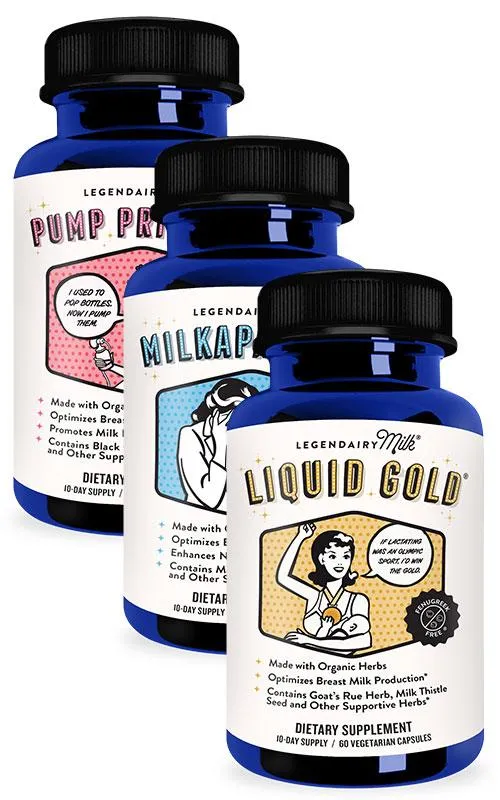 Legendairy Milk Lactation Support Bundle – 3 bottles (60 capsules each)