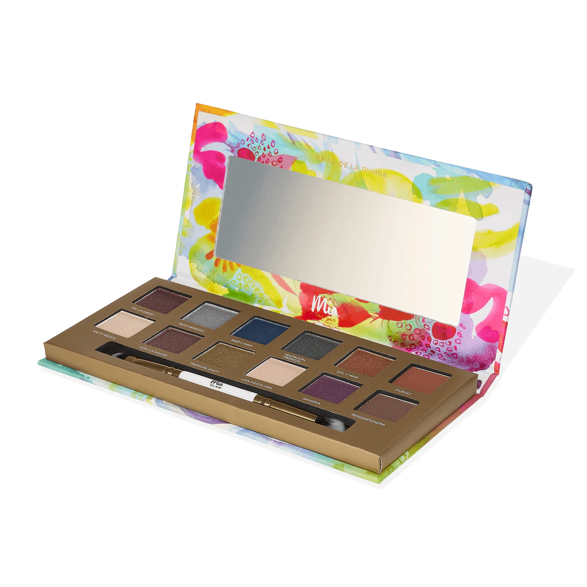 Life is a Fiesta Eyeshadow Palette   Dual Ended Brush