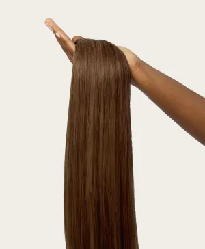 Light Brown, 16" Volumiser Quad Clip-In Weft, #6 | 40g