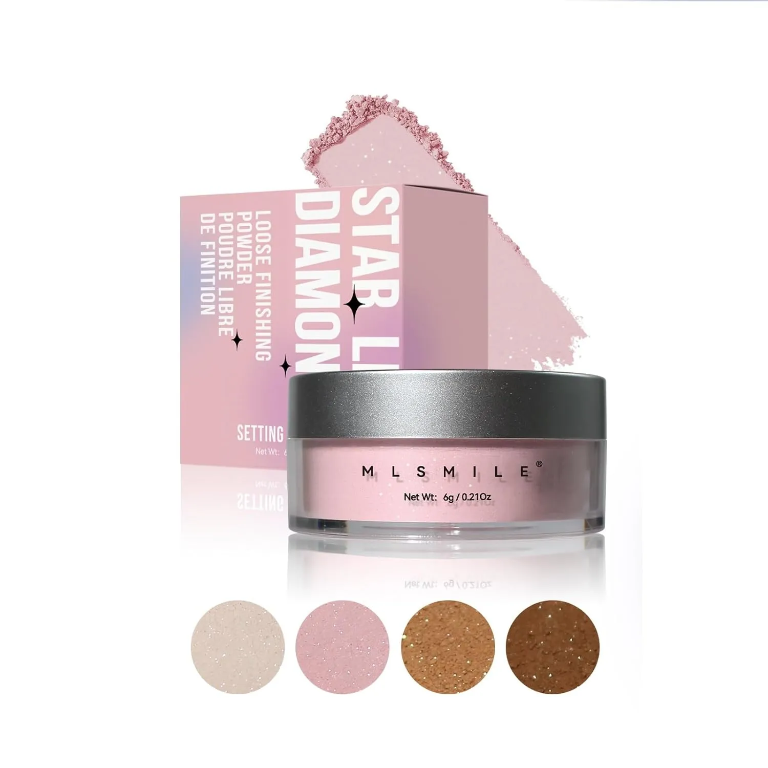 Light Naked Honey Powder Foundation, Matte Finish, Oil Control, Sweatproof, Makeup Setting Powder (1)
