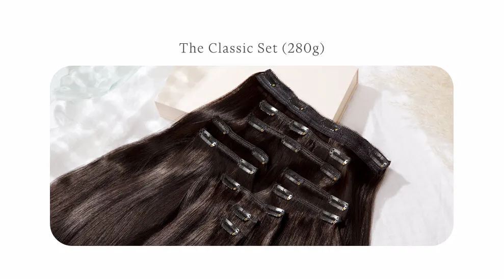 Light Sandy Blonde, 24" Classic Clip-In Hair Extensions, #24 | 280g