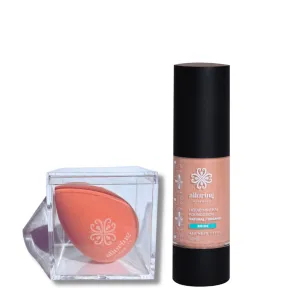 Liquid Mineral foundation   Beauty Blender