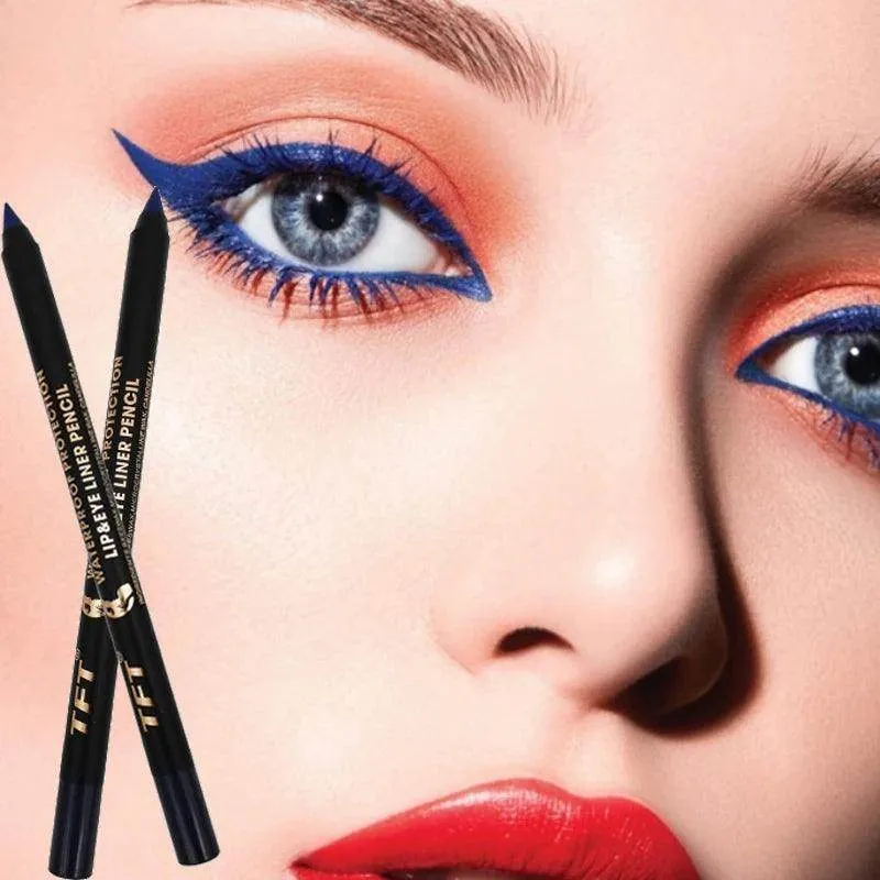Long Lasting Eyeliner Pencil Waterproof Blue Black White