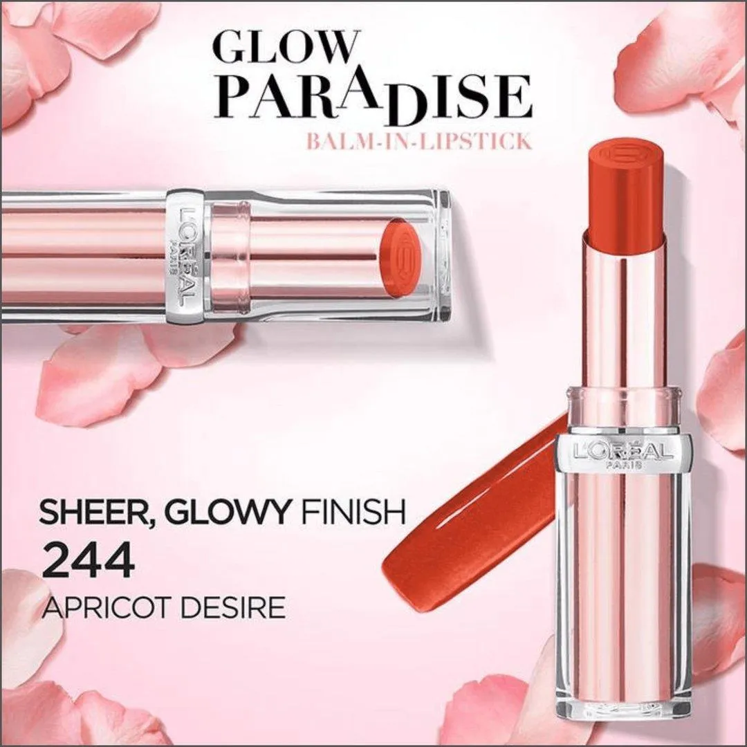 L'Oréal Paris Color Riche Glow Paradise Balm In Lipstick 244 Apricot Desire